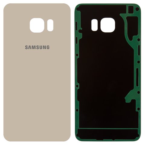 Задняя панель корпуса для Samsung G928 Galaxy S6 EDGE Plus, золотистая, Сopy