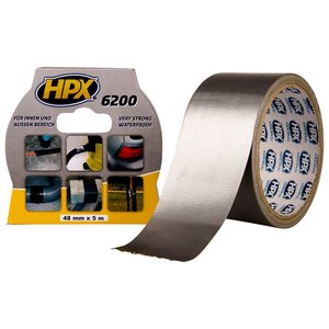 Лента армированная односторонняя HPX 6200, 50 мм, 10 м, серебристая