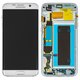 Дисплей для Samsung G935 Galaxy S7 EDGE, білий, з рамкою, Original, сервісне опаковання, #GH97-18533D