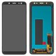 Дисплей для Samsung J600 Galaxy J6, чорний, без рамки, Оригінал (переклеєне скло)