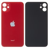 Задняя панель корпуса для iPhone 11, красная, не нужно снимать стекло камеры, Copy, big hole