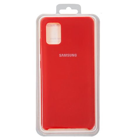 Чехол для Samsung A515F DS Galaxy A51, красный, Original Soft Case, силикон, red 14 