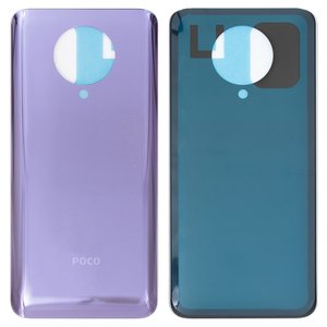 Задняя панель корпуса для Xiaomi Poco F2 Pro, фиолетовая, High Copy, Лого Poco, M2004J11G