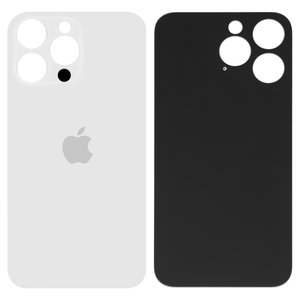 Задня панель корпуса для iPhone 14 Pro Max, біла, не потрібно знімати скло камери, big hole