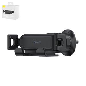 Автомобільний тримач Baseus Stable Series Lite, чорний, на дефлектор, #SUWX010001