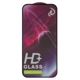 Защитное стекло All Spares для Apple iPhone 15 Pro, совместимо с чехлом, Full Glue, черный