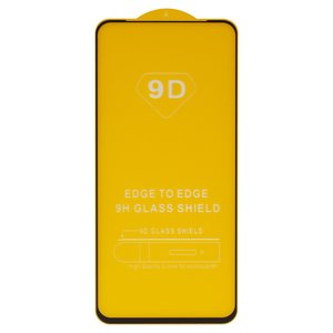 Защитное стекло для Realme 8i, 9i, Narzo 50, совместимо с чехлом, Full Glue, без упаковки , черный, cлой клея нанесен по всей поверхности