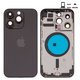 Корпус для iPhone 14 Pro, чорний, з тримачем SIM-карти, з боковими кнопками, Original (PRC), EU Version, space black