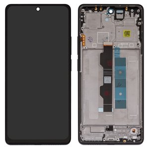 Дисплей для Xiaomi Poco M6 Pro 4G, Redmi Note 13 Pro 4G, Redmi Note 14S, черный, с рамкой, Сopy, TFT 
