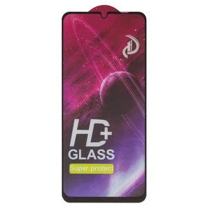 Защитное стекло для Samsung A065 Galaxy A06, совместимо с чехлом, Full Glue, без упаковки , черный