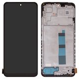 Дисплей для Xiaomi Redmi Note 12 4G, чорний, з рамкою, Сopy, (IPS)