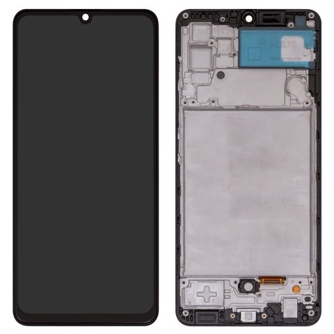 Дисплей для Samsung A325 Galaxy A32, чорний, з рамкою, Сopy, TFT 