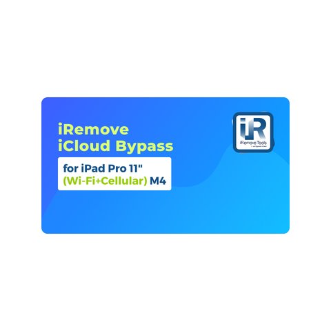 iRemove iCloud Bypass для iPad Pro 11 inch Wi Fi+Cellular  M4