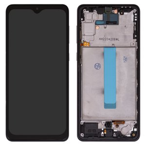 Дисплей для Samsung A336 Galaxy A33 5G, черный, с рамкой, Сopy, с широким ободком, TFT 