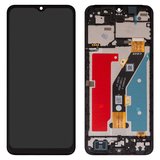 Дисплей для ZTE Blade A34, чорний, з рамкою, High Copy