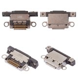 Коннектор зарядки для iPhone 16 Pro, iPhone 16 Pro Max, черный, USB тип-C