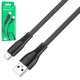 USB кабель Borofone BX85, USB тип-C, USB тип-A, 100 см, 3 A, черный, #6974443387117