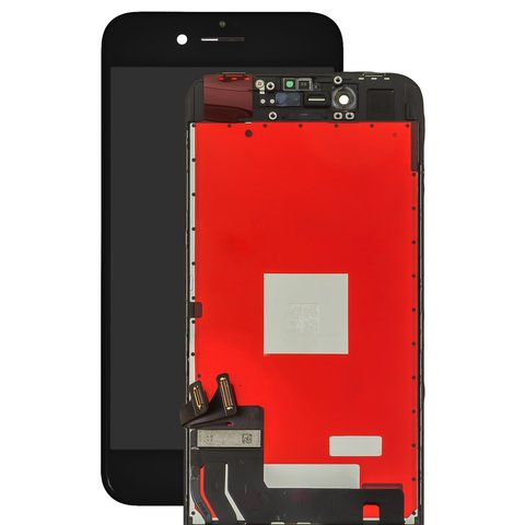 Pantalla LCD puede usarse con iPhone 8, iPhone SE 2020, negro, con marco, PRC
