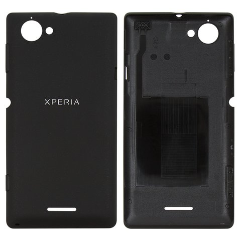 Housing Back Cover compatible with Sony C2104 S36 Xperia L, C2105 S36h Xperia L, black 