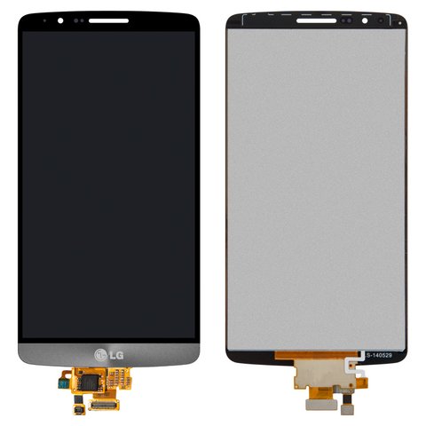 LCD compatible with LG G3 D850 LTE, G3 D851, G3 D855, G3 D856 Dual, G3 LS990 for Sprint, G3 VS985, gray, without frame, Original PRC  