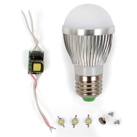 Juego de piezas para armar lámpara LED SQ Q01 3 W  luz blanca cálida, E27 