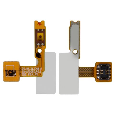 Flat Cable compatible with Samsung A700F Galaxy A7, A700H Galaxy A7, start button, with components 