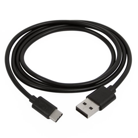 USB Cable, USB type A, USB type C, 120 cm, black 