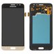 LCD compatible with Samsung J320 Galaxy J3 (2016), (golden, without frame, original (change glass) )