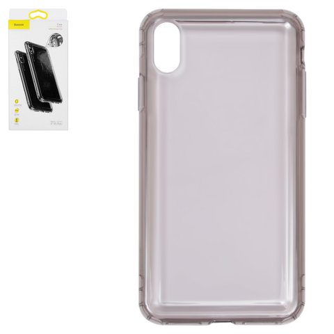 Case Baseus compatible with iPhone XS Max, black, transparent, protective, silicone  #ARAPIPH65 SF01