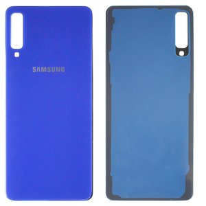Panel trasero de carcasa puede usarse con Samsung A750 Galaxy A7 2018 , azul