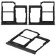 SIM Card Holder compatible with Samsung A405F/DS Galaxy A40, (black)