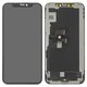 LCD compatible with iPhone XS, (black, with frame, AA, (OLED), GXS OEM hard)