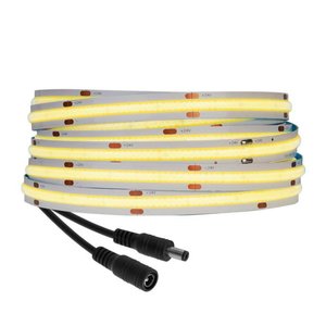 Tira de luces LED COB 480 diodos LED, luz blanca fría RA90, DC 24V, 5 m 