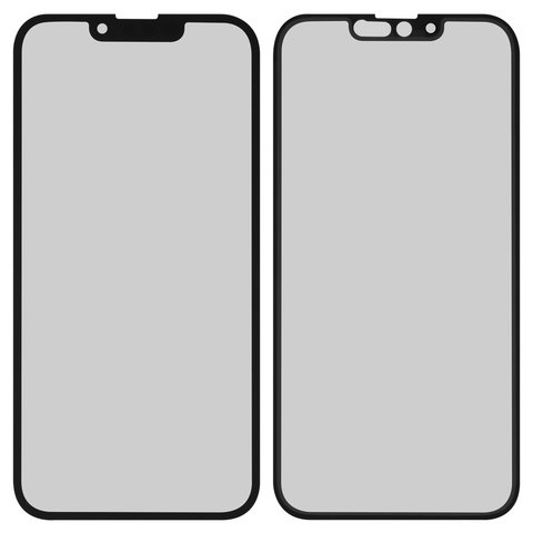 Housing Glass compatible with iPhone 13, black 