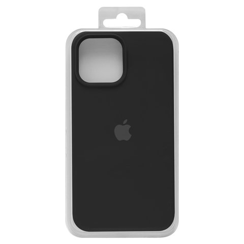 Case compatible with Apple iPhone 13 Pro Max, black, Original Soft Case, silicone, black 18  full side 