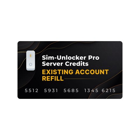 Créditos Sim Unlocker Pro Recarga de cuenta existente 