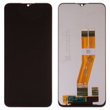 Дисплей для Samsung A037G Galaxy A03s, черный, без рамки, High Copy, с желтым шлейфом, (162x72 mm)