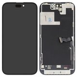 Pantalla LCD puede usarse con iPhone 14 Pro, negro, con marco, Original (PRC), NEW