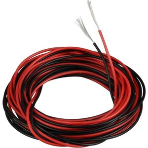 Wire In Silicone Insulation 28AWG, 0.08 mm², 1 m, black, UL3135 