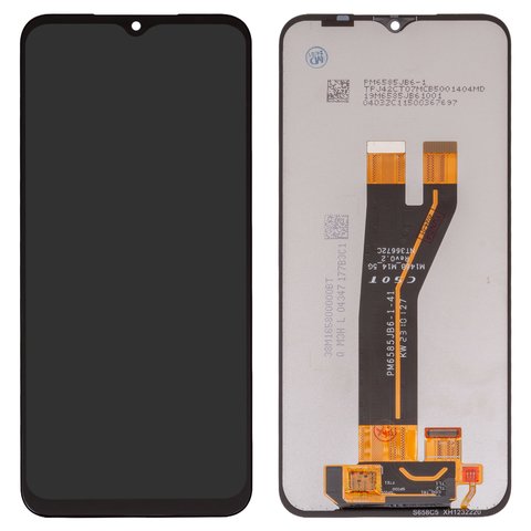 Дисплей для Samsung M146B Galaxy M14, черный, без рамки, Original PRC , original glass, M146B Rev0.2