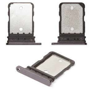 SIM Card Holder compatible with Google Pixel 7a, gray, charcoal 