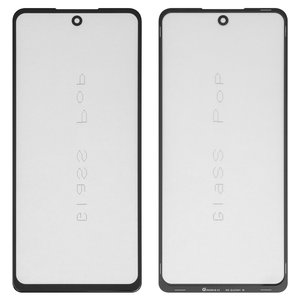 Housing Glass G+OCA PRO compatible with Tecno Pova 5 LH7n , Pova 5 Pro LH8n , Spark 10 Pro; Infinix Hot 30, Note 30 X6833, X6716 , with OCA film, black 