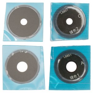 Camera Lens compatible with Xiaomi Poco C75, Redmi 14C 4G, Redmi A4, black, without frame, set 2 pcs. 