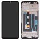 Pantalla LCD puede usarse con Realme Note 50, negro, con marco, High Copy, RMX3834