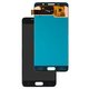 LCD compatible with Samsung A510 Galaxy A5 (2016), (black, without frame, original (change glass) )