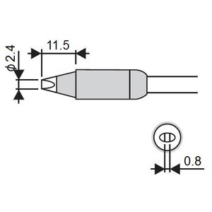 Soldering Iron Tip Goot RX 85HSRT 2.4D