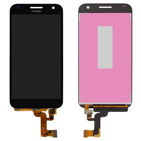 LCD compatible with Huawei Ascend G7, black, without frame 