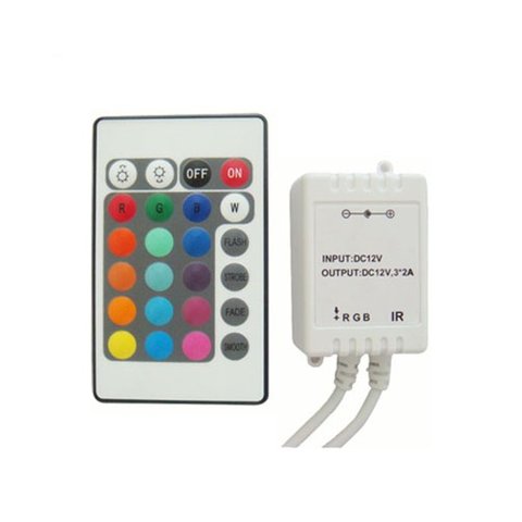 LED Controller with IR Remote Control HTL 43 RGB, 5050, 3528, 72 W 