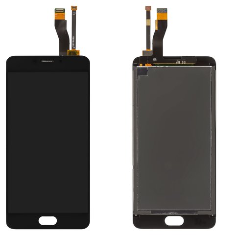 LCD compatible with Meizu M5 Note, black, without frame, original change glass  , M621H, M621Q, M621C, M621M 
