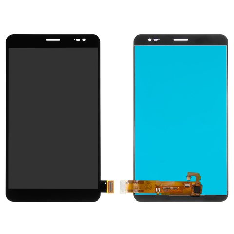 LCD compatible with Huawei MediaPad X1, black, without frame 